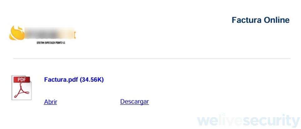 Ejemplo del archivo adjunto de tipo PDF